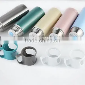HOT SALE!!!!double Wall Stainless Steel Vacuum Flask With Glass Lid Cup thumbnail-3