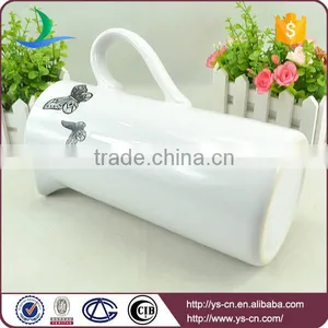 Black Butterfly Decal White Ceramic Bathroom Jug thumbnail-3
