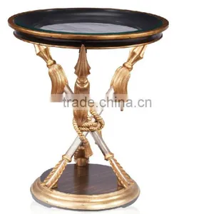 Living Room Furniture Golden Centre Table, Arrow Feet Design Living Room Coffee Table Furniture thumbnail-1