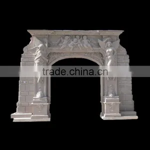 White Marble Arch Door Surround thumbnail-1