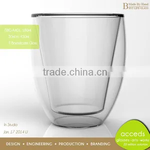 Private Label Big Milk Glass Mug With Lid And Handle thumbnail-4