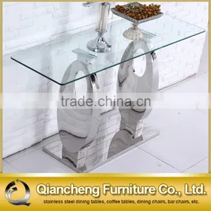 2016 Fashionable Model Terpered Glass Top Console Table thumbnail-1