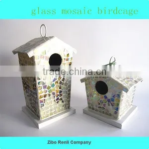 Best Selling Colored Wooden Bird House for Garden Decor thumbnail-1
