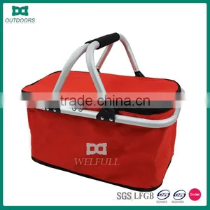 New Style Aluminum Frame Folding Shopping Cooler Basket thumbnail-1