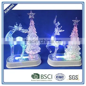 Clear Bright Christmas Deer Statue Christmas Reindeer With LED Light thumbnail-1
