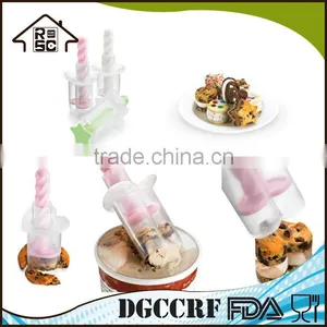 Plastic Mini Ice Cream Sandwich Maker,Home Portable Ice Cream Sandwich Maker and Cutter for Kids thumbnail-2