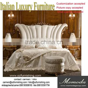 Momoda Elegant Luxuious Antique Solid Wood Italian Baroque Elegant European Style French Full Set Matched Golden Furniture thumbnail-1