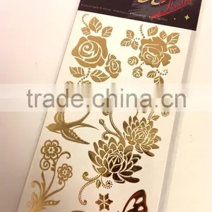 Foil Tattoo Fashion Sticker, Temporary Tattoos Sticker. Easy to Apply & Remove, Nontoxic, Waterproof, Lasts for Days Sticker thumbnail-3