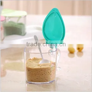 Custom Food-Grade Plastic 3 Color Clear Plastic Seasoning Box Home Kitchen Spice Sugar Salt Storage Box Supplier thumbnail-3