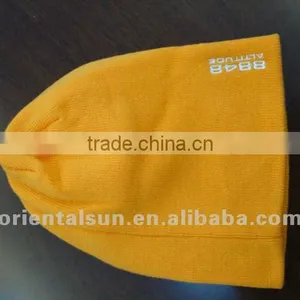 Fashion Ladies Hat With Yellow Jacquard thumbnail-1