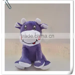 China Supplier Animal Head Cushion/plush Cow Toy Cushion/purple Cushion thumbnail-3