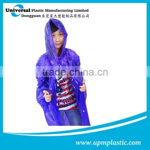Emergency One Way Use Eco-friendly Degradable PE Raincoats thumbnail-2