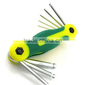 Berrylion Tools Ball End 8pcs Foldable Allen Key Set With Reasonable Price thumbnail-1