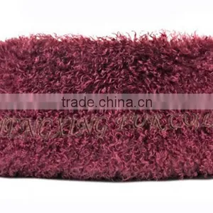 CX-D-01 Genuine Mongolian Lamb Fur Cushion Covers/ Pillow thumbnail-2