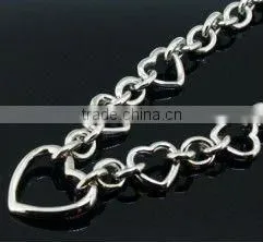 925 Silver Hearts Necklace for Men thumbnail-1