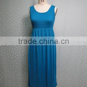 WOMEN SLEEVELESS LONG DRESS thumbnail-1