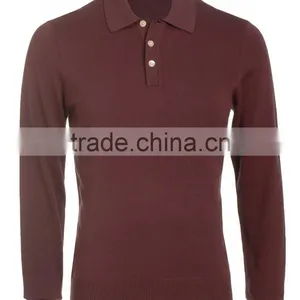 Unisex Stylish Long Sleeve Polo T-shirt thumbnail-4