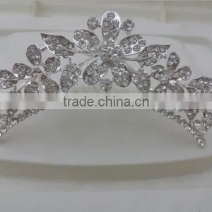 New Design Pageant Crown and Trial Rhinestone Pageant Crowns for Sale 2016 Most Popular Pageant Crowns China thumbnail-2