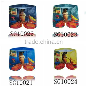 2016 New Style Men Brand of High Quality Underwear Cotton Print Classic Male Boxer thumbnail-1