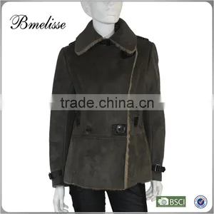 2014-2015 Stylish Women's Leather Jacket Facket Fur pu Jacket for Lady thumbnail-1
