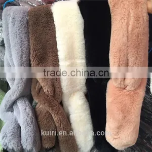 Faux Fur Scarf Winter Women Cape Rabbit Fur Plaid Scarves Women Knitting Female Small Cape Neck Warm Collar thumbnail-2