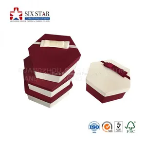 Top Selling Red and White Customized Gift Cardboard Boxes With Bowknot in Chinese Factory thumbnail-4