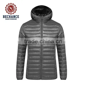 Man Grey Ultralight Down Jacket Brand Winter Coat Wholesale thumbnail-1