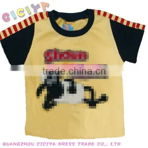 2015 Custom Wholesale Summer Animal Designed Boys Printed Tshirt thumbnail-1