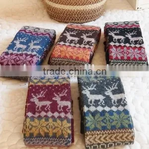 2014 Fashion Accessories Snowflake Christmas Knit Leg Warmers thumbnail-2