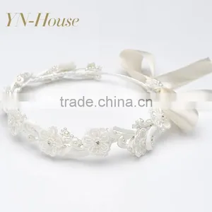 Beautiful Princess Style Headpiece With Flower thumbnail-1