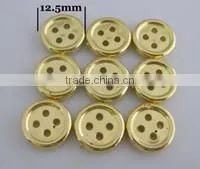 For Garment Accessoires Eco Friendly UV Plating Shinny Silver Button ABS Button thumbnail-1