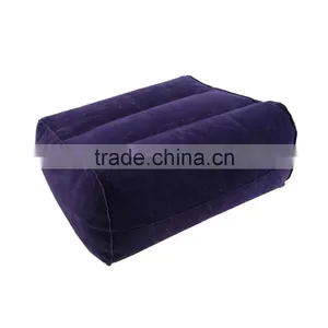 Soft Inflatable Suede Fabric Travel Foot Rest Pillow Footrest Helps Reduce DVT Risk on Flights 28x37cm Cheap And New Hot Selling thumbnail-1