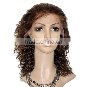 Wholesale Elastic Band Curly Wave Human Hair Wigs for Black Women thumbnail-4