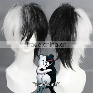 AD3038 Monokuma /Black Jack Wig Cosplay White and Black Cosplay Wigs thumbnail-2