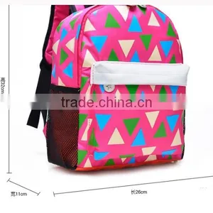 Muti-color Triangle Lovely School Kindergarten School Kids Bags thumbnail-4