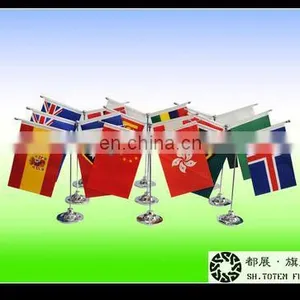 Telescoping Table Banners , Plastic Table Flag Banner thumbnail-1