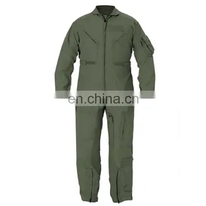 China Factory OEM Safety Aramid Flame Retardant Airline Pilot Uniform Workwear Coverall for Flying Suit thumbnail-1