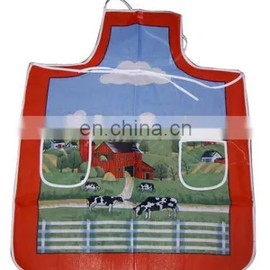 Polyester Cotton Apron With Logo thumbnail-3