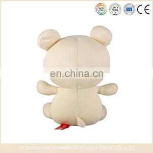 Plush Cute Embroidered Teddy Bear Stuffed Toy thumbnail-3