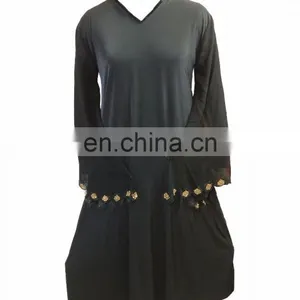 Decent Casual Wear 2017 Plain Abaya Burkha / Latest Islamic Wear Burqas 2017 (dubai Abaya 2017) thumbnail-1