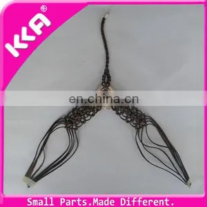 New Design Handmade Leather Metal Heart Decoration Strap thumbnail-1