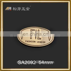 High-end Quality Handbag Metal Tags, Gold Plated Brand Handbag Metal Tags, Custom Brd Metal Bags thumbnail-2