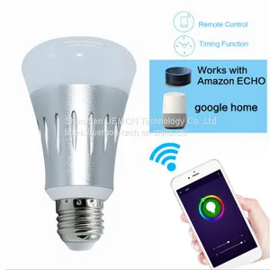 Voice Controlled Smart Wifi RGB Color Changing LED Bulb Light Compatible With Alexa thumbnail-2