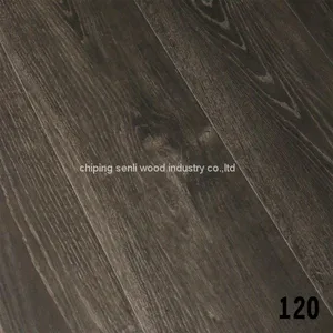 HDF 12mm EIR Oak Light White Double Click Mdf Laminate Flooring thumbnail-1