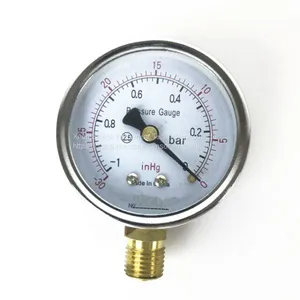 Spiral Tube Gauge Pressure Gauge Bottom Mounting Types Copper Alloy Movement thumbnail-5