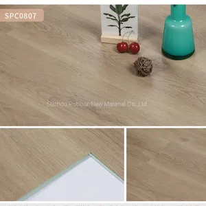 SPC Floor Vinyl Flooring Sheet Tiles Slotted Click Lock 5.0mm Thickness 0.4mm Wear Layer thumbnail-1