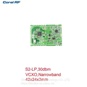 S2-LP Narrowband PA RF Moudule , 30DBM ,868Mhz,915Mhz, VCXO, SPI, High Quality thumbnail-1