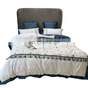 Factory Direct Sell Nordic Style Comforter Winter Bedding Set Cotton With Ball Fringe thumbnail-2