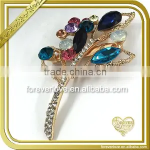 New Design Crystal AB Diamante Buckle Brooch Embellishment Collection Rhinestone Brooches FB-062 thumbnail-1