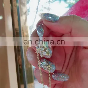 The Sharp Flash Colorful Peacock Nail Art Dipping Powder thumbnail-6